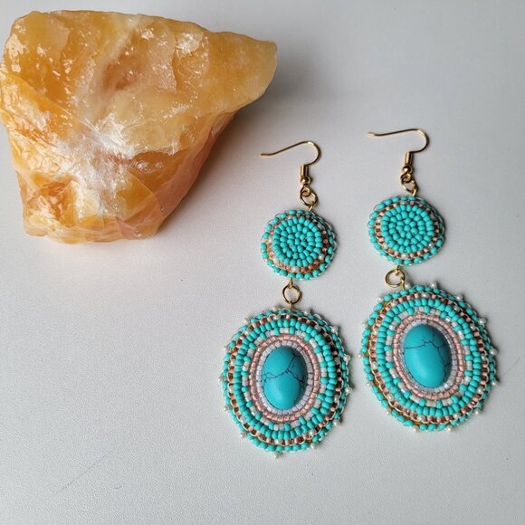 Seed Bead Earings - Picture 2 of 14